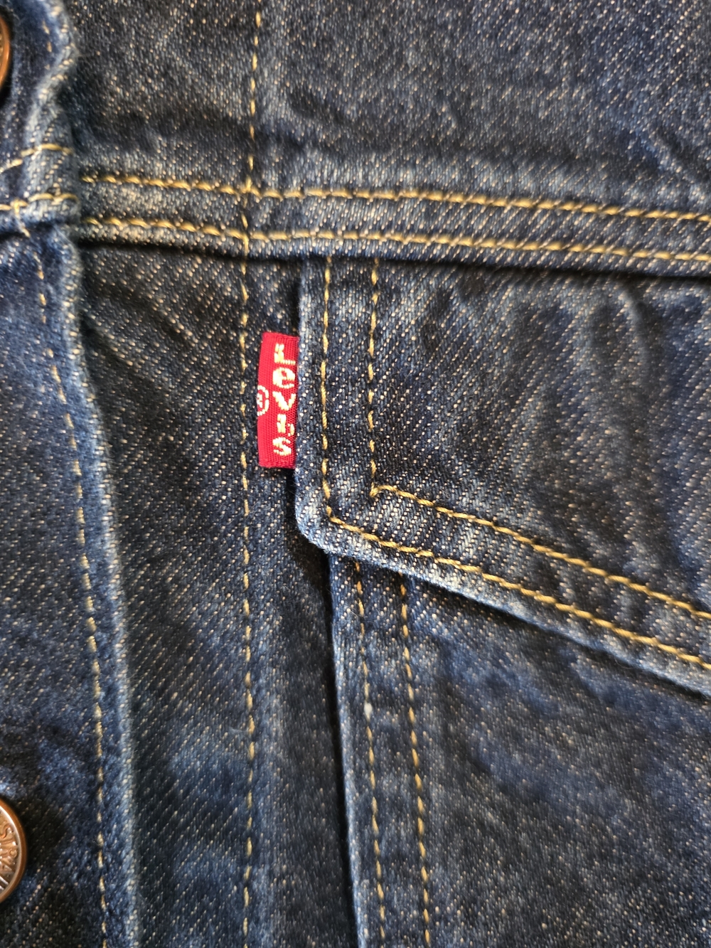 Levi's Dark Blue Denim Jean Jacket - Picture 6 of 14